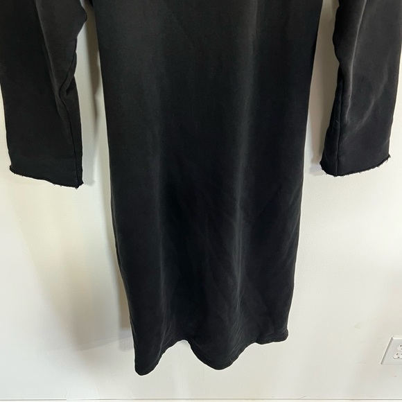 Current Elliott The Double Sweatshirt Dress in Black - Picture 14 of 16